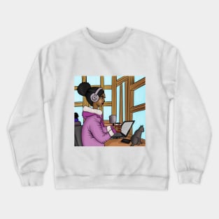 black girl magic work, life, balance Crewneck Sweatshirt